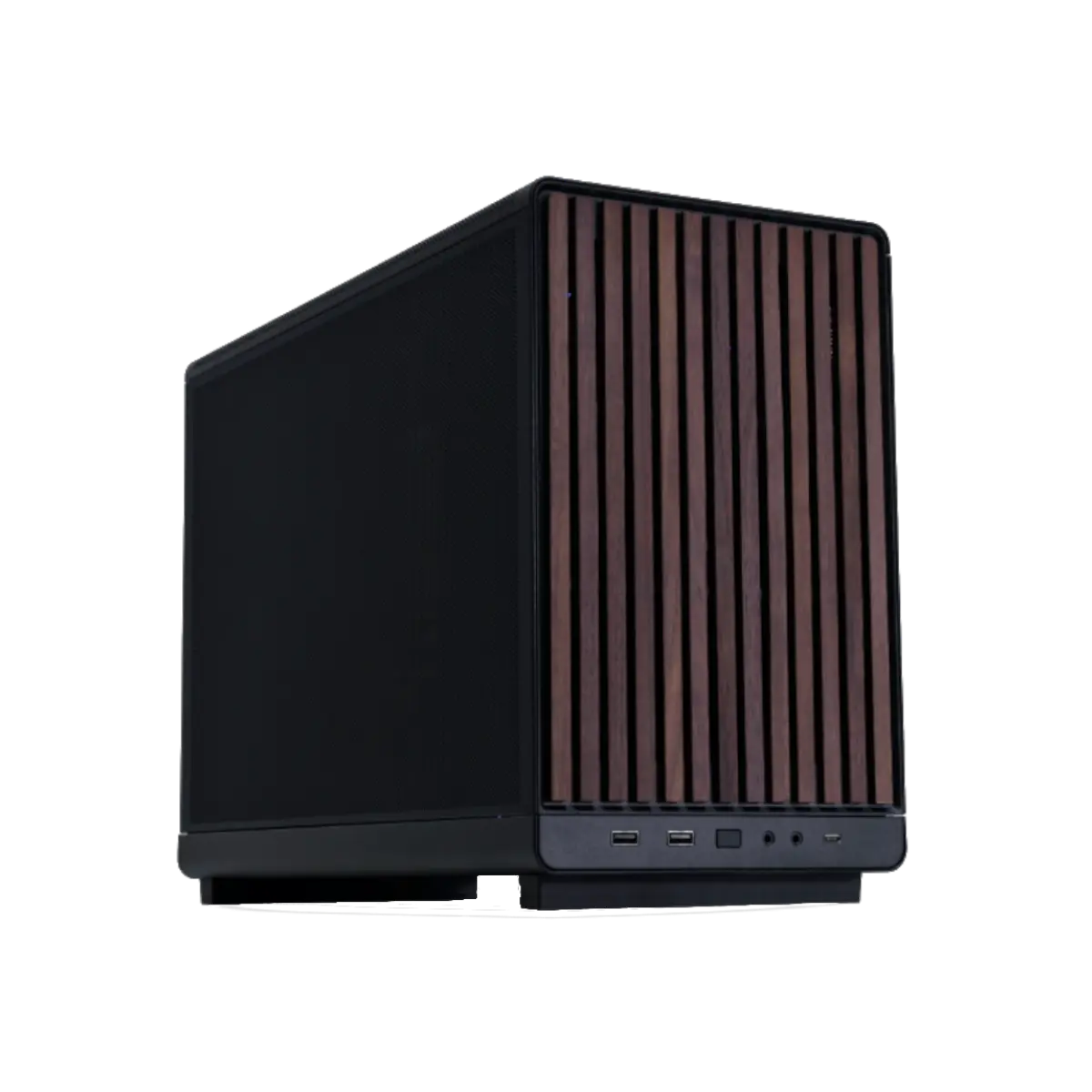 Lian Li A3-mATX - Black/Walnut Kabinet