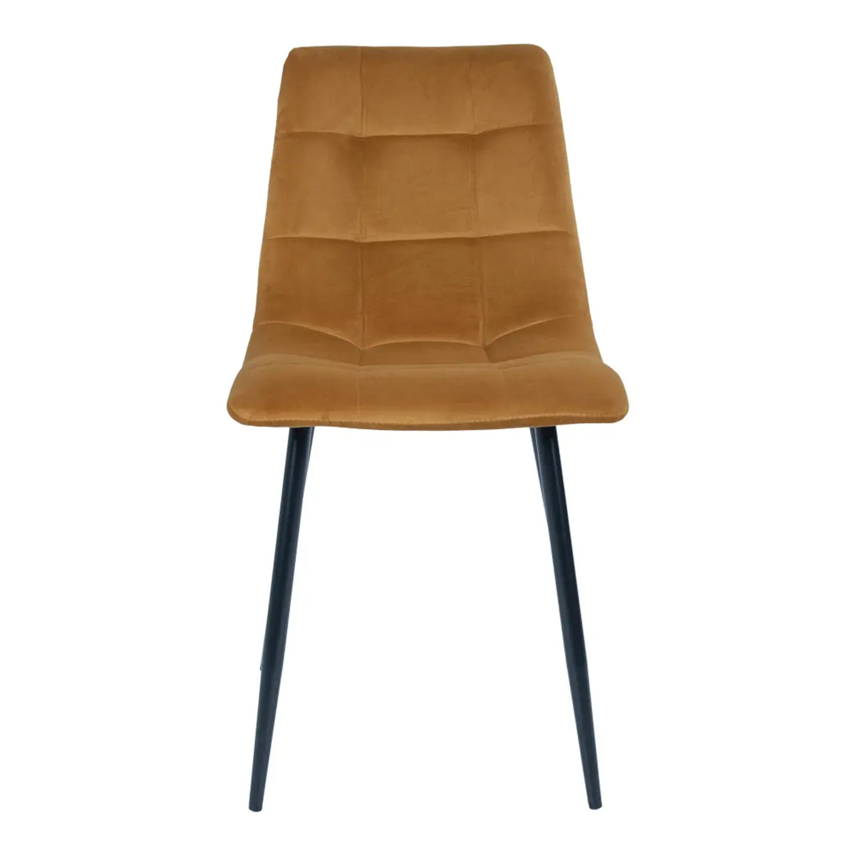 HOUSE NORDIC Middelfart spisestol - gul polyester og stål