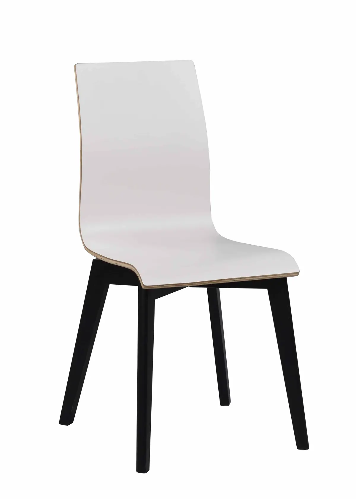 ROWICO Gracy spisestol - hvit laminat/svart eik