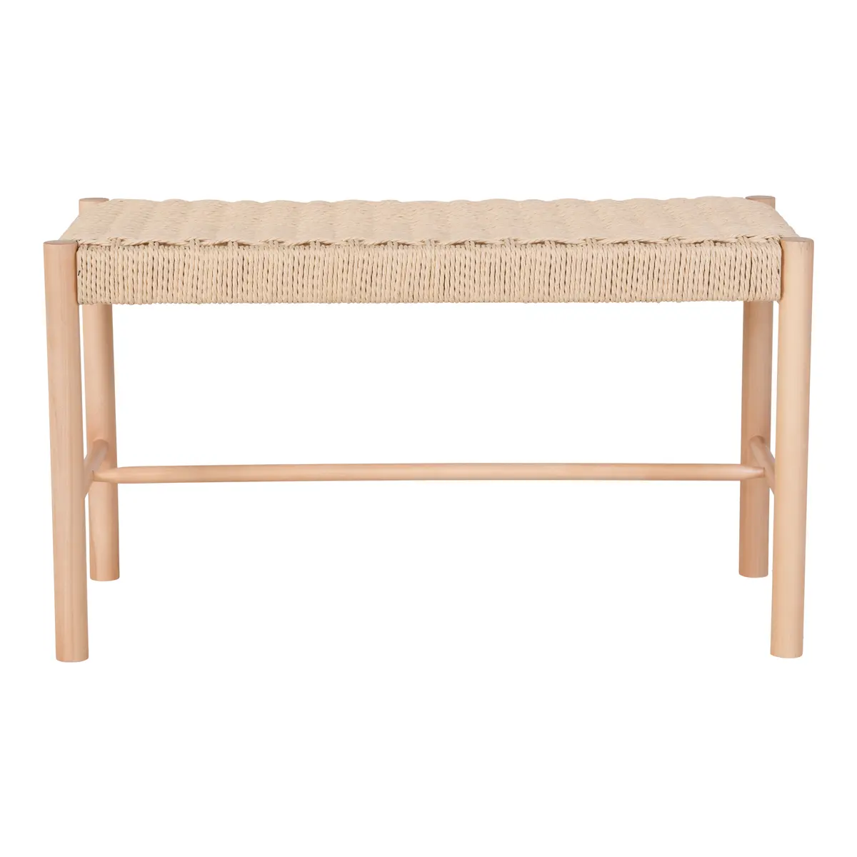 HOUSE NORDIC Abano benk - naturlig papirfletting og naturlig poppeltre (35x80)