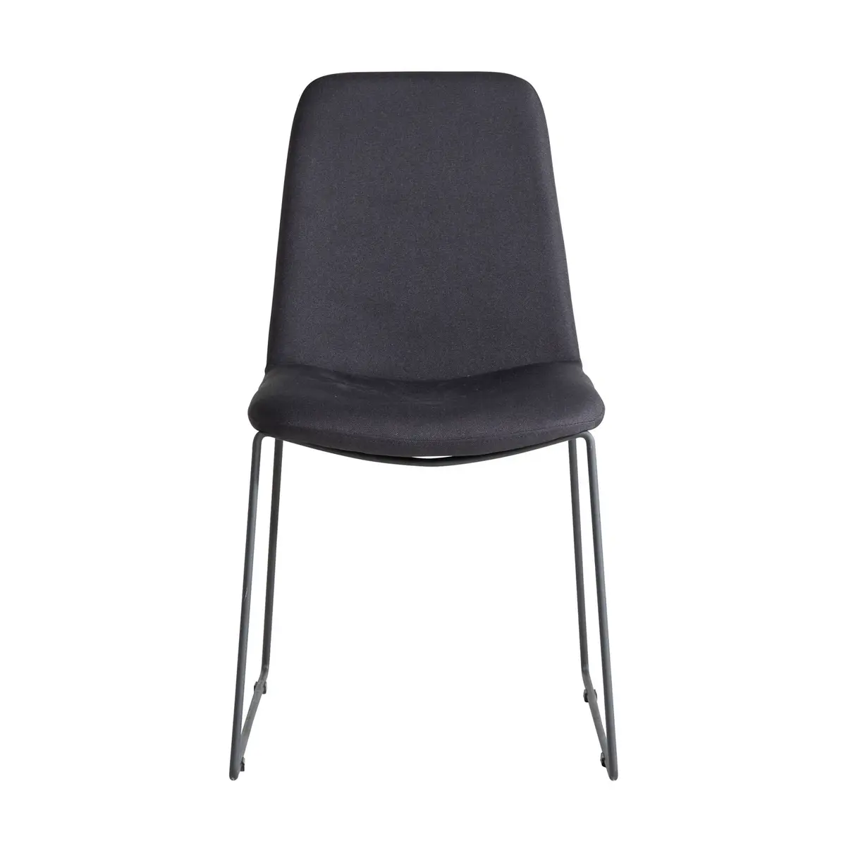 VENTURE DESIGN Muce spisestuestol - svart polyester og sort metall