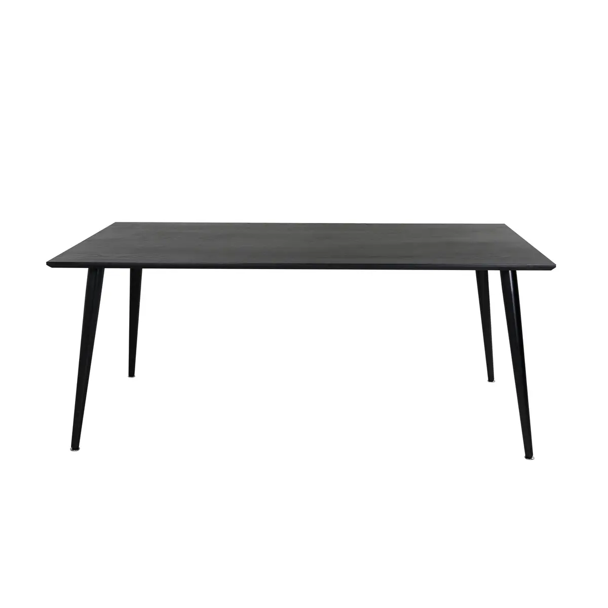 VENTURE DESIGN Dipp spisebord - svart MDF og svart metall (180x90)