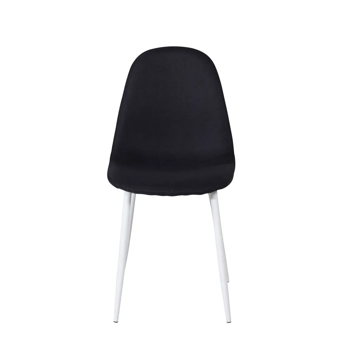 VENTURE DESIGN Polar spisestuestol - svart polyester og hvitt metall