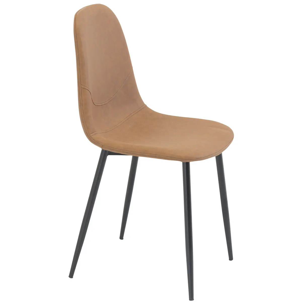VENTURE DESIGN Polar spisestuestol - brun PU og metall