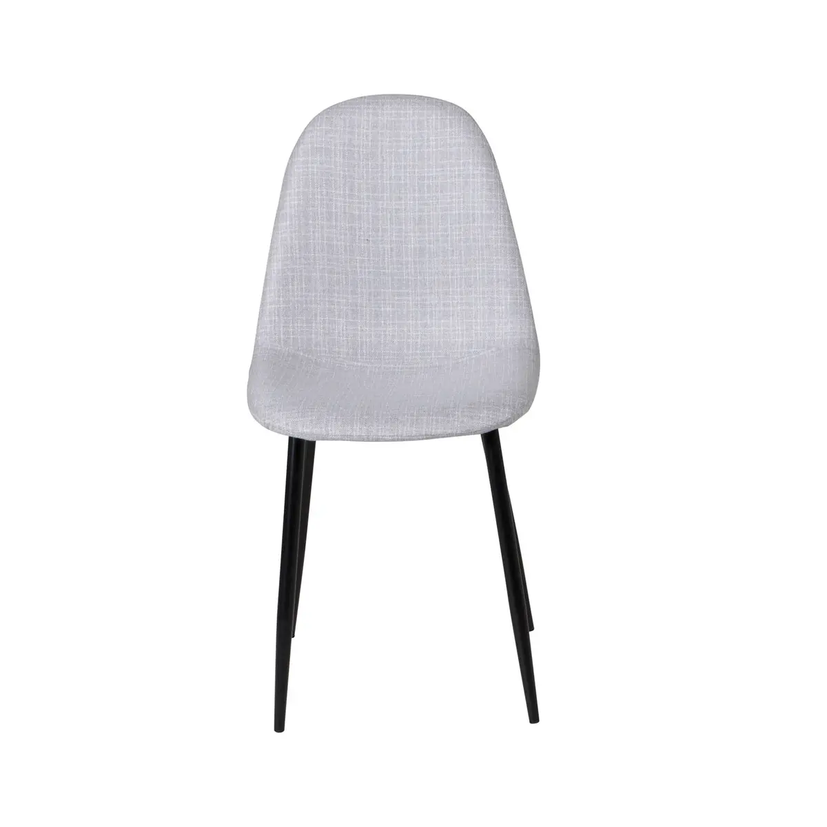 VENTURE DESIGN Polar spisestuestol - lys grå polyester og sort metall