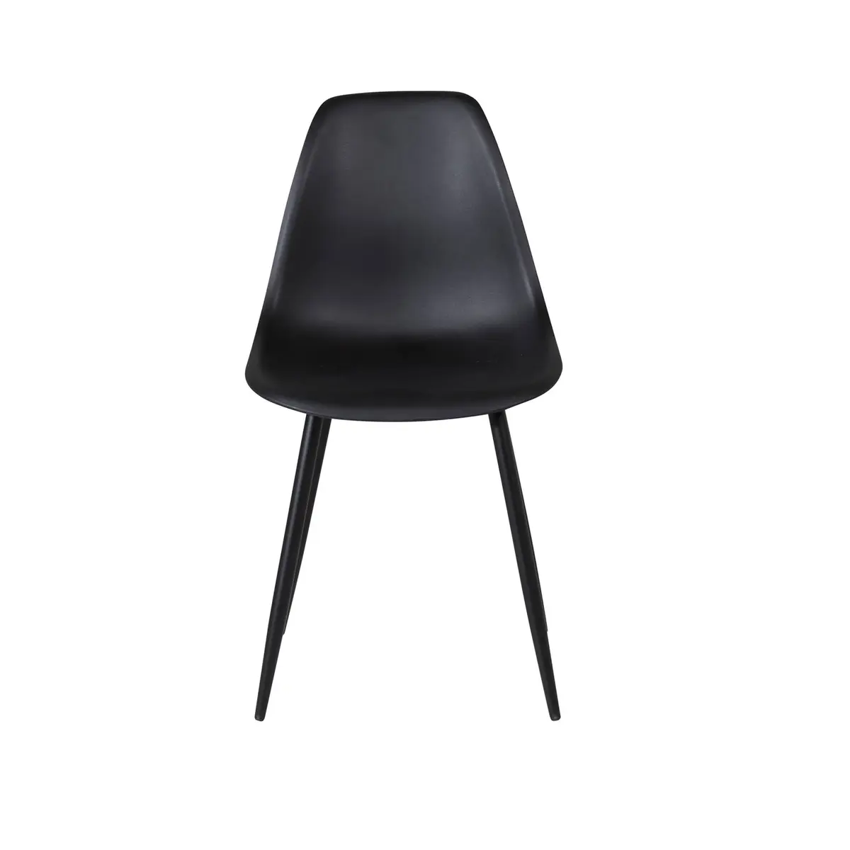 VENTURE DESIGN Polar Plastic spisestuestol - svart plast og sort metall