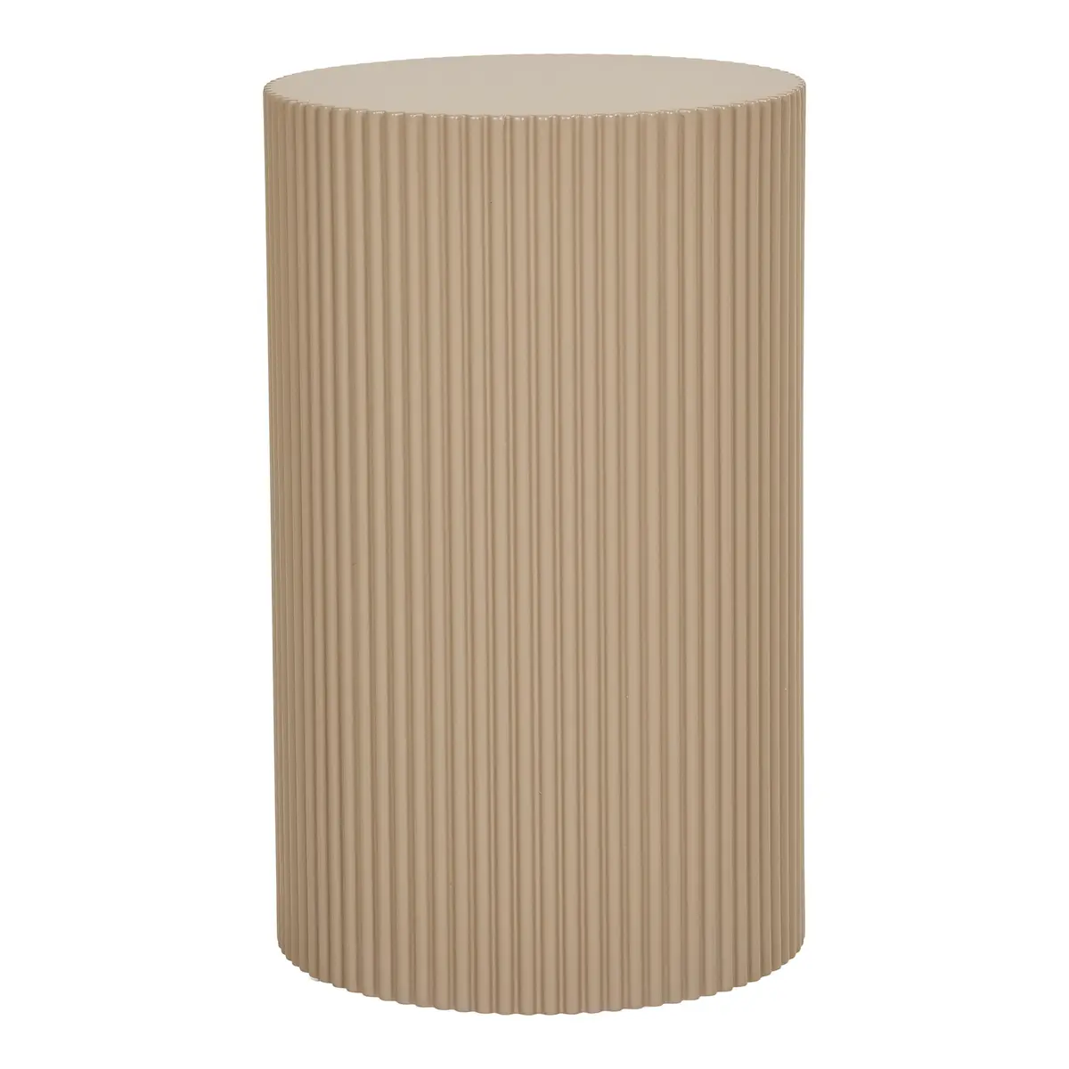 HOUSE NORDIC Farense hjørnebord, rundt - beige/grå MDF (Ø30)