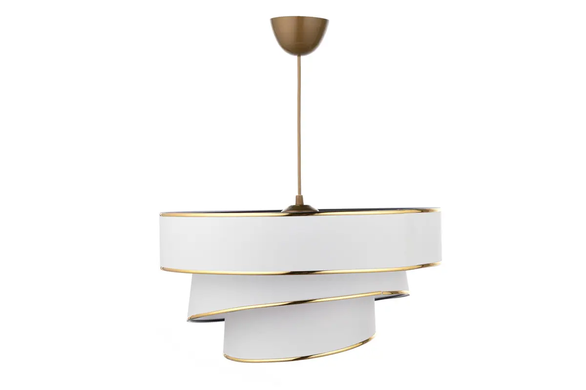 LUMI Couper taklampe - bomull og gull
