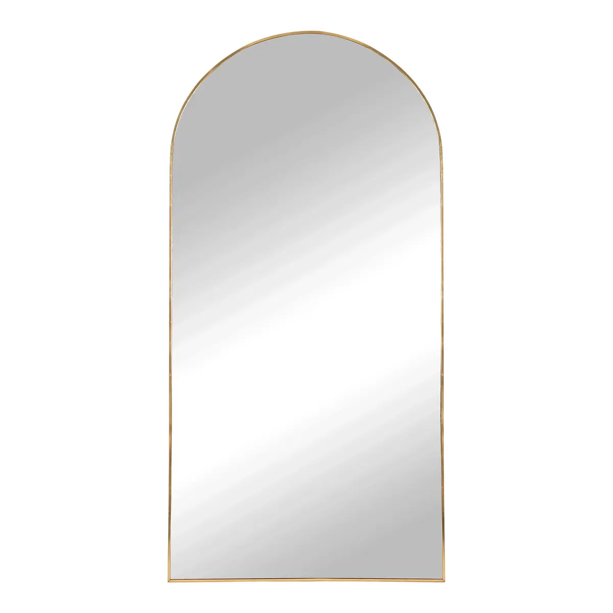 HOUSE NORDIC Madrid gulvspeil - speilglass og messinglignende aluminium (90x180)
