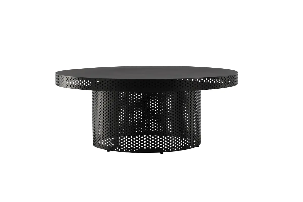 VIND COLLECTION West End x Josefin Lustig salongbord, rundt - sort stål (Ø100)