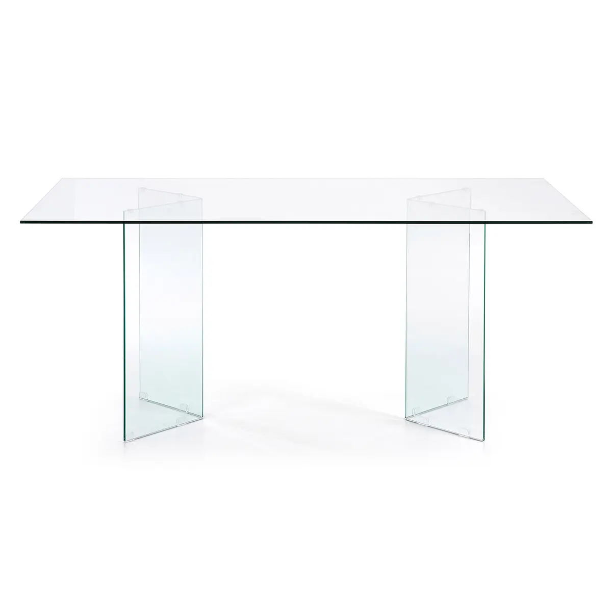 KAVE HOME Burano spisebord - klart glass (180x90)