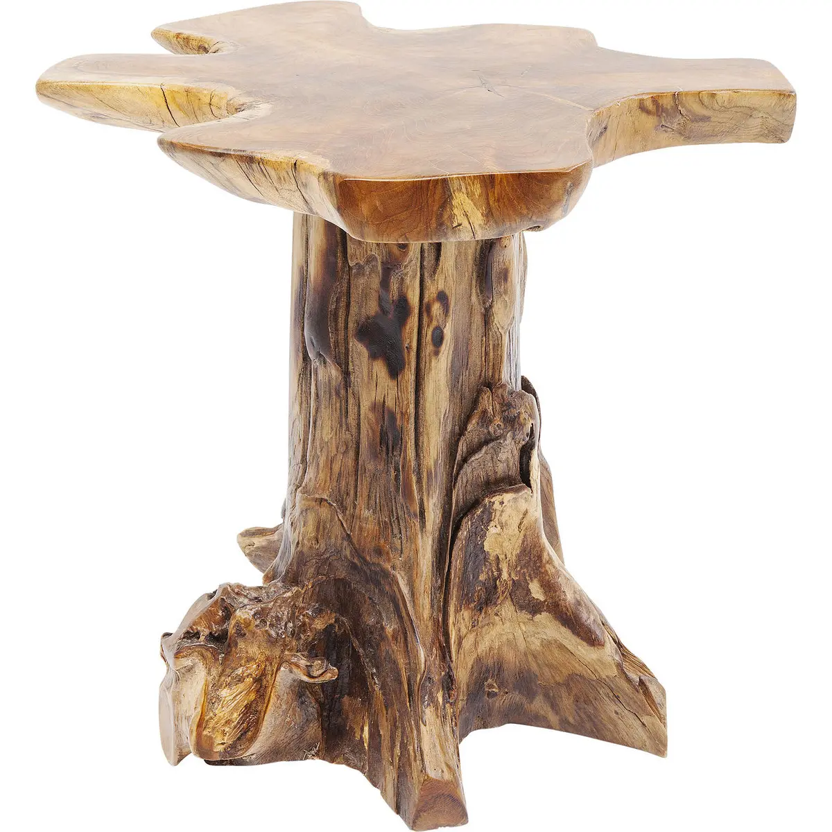 KARE DESIGN Tree sidebord - naturlig teak, unikt (50x50)