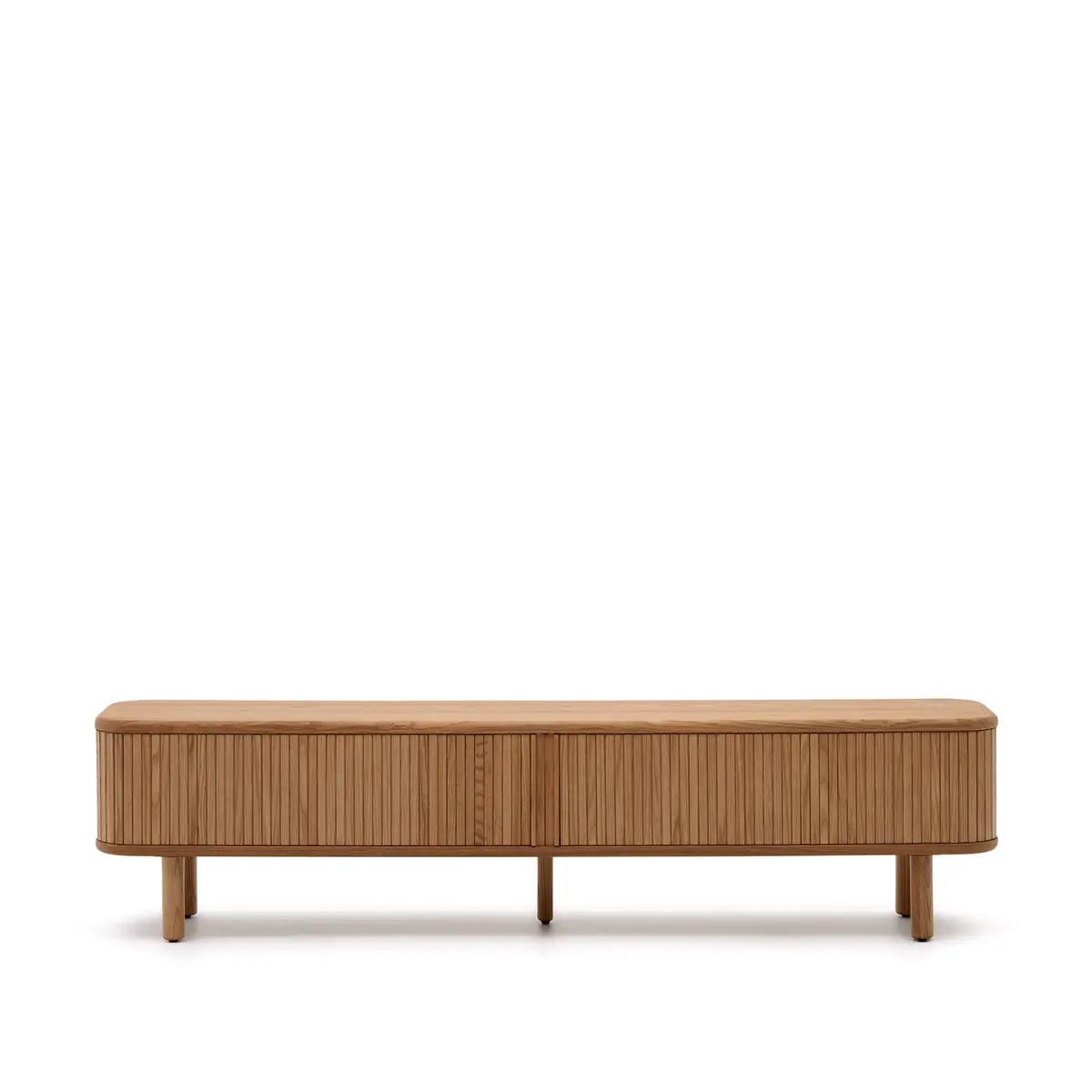KAVE HOME Mailen TV-bord, m. 2 dører - finér i naturlig ask (200x40)