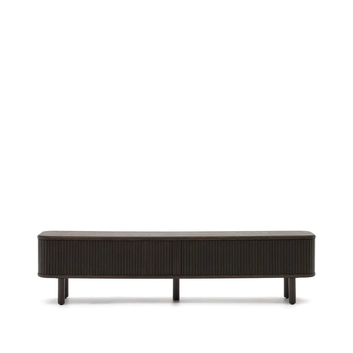 KAVE HOME Mailen TV-bord, m. 2 dører - mørk ask finer (200x40)