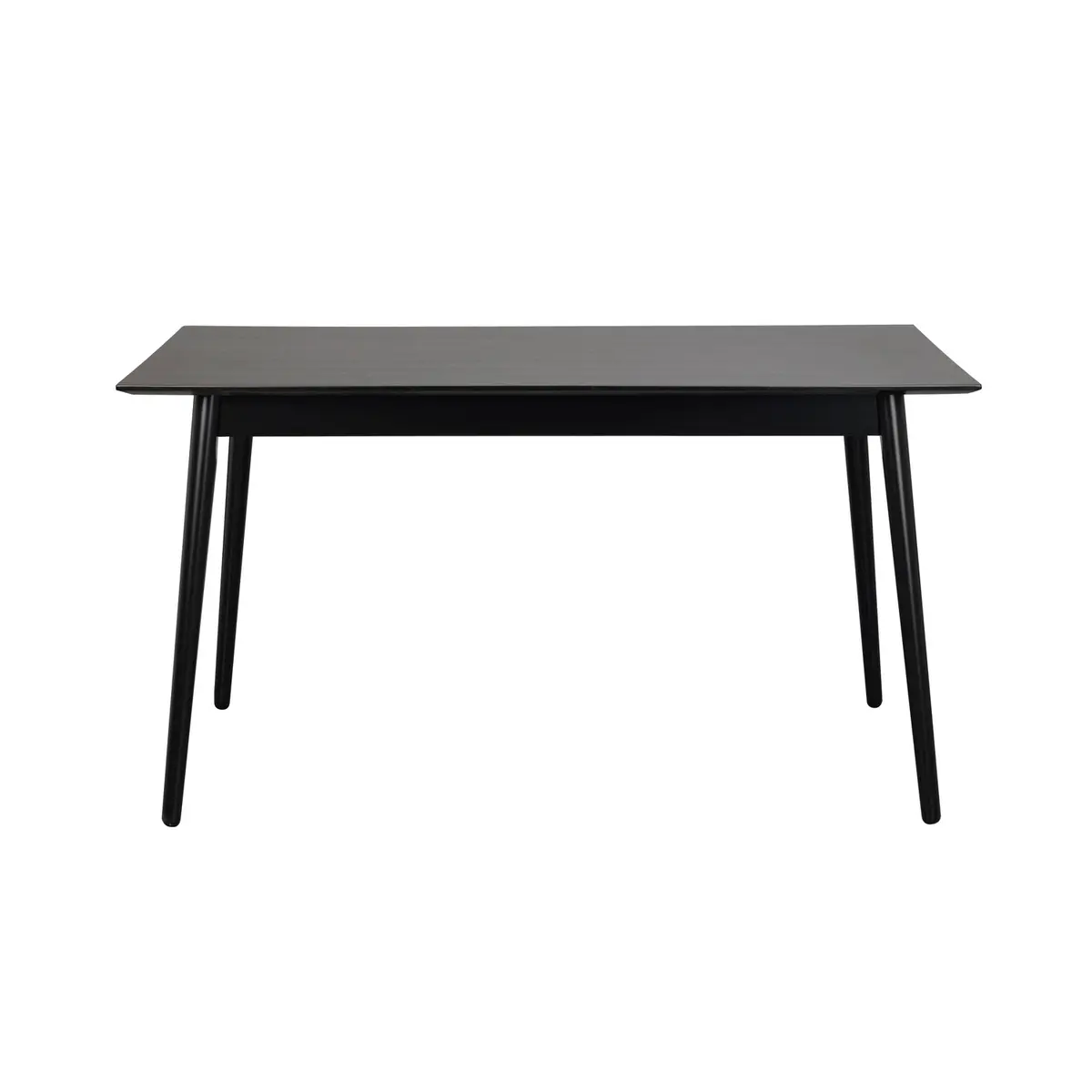 ROWICO Lotta spisebord - svart ask finer og gummitre (140x90)