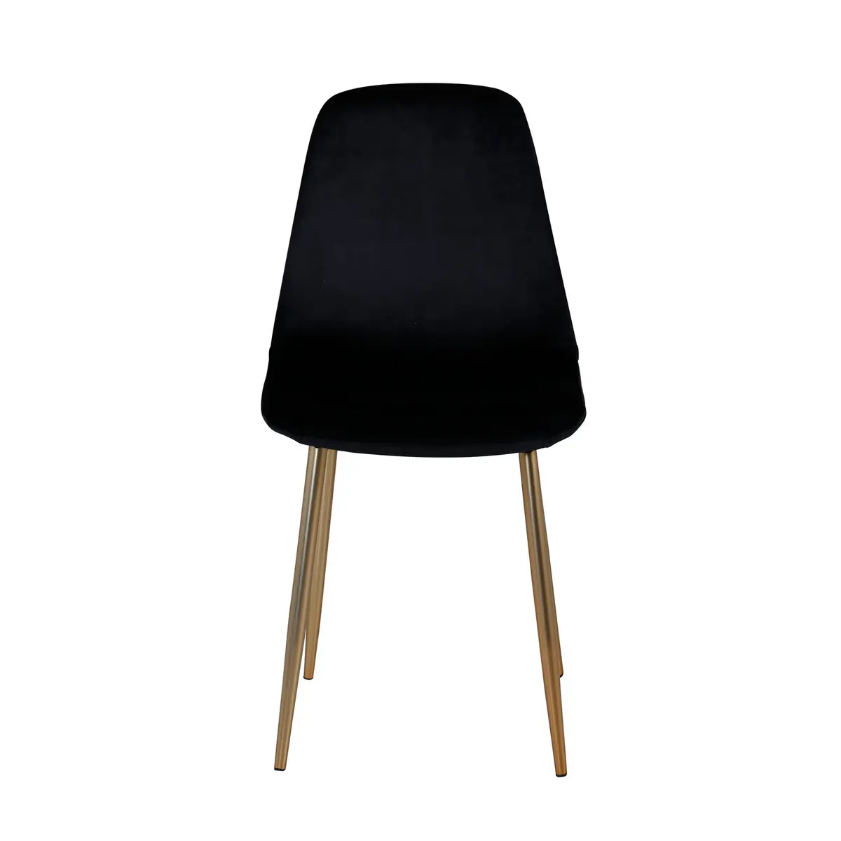 VENTURE DESIGN Polar spisebordstol - svart velour og messing folie metall