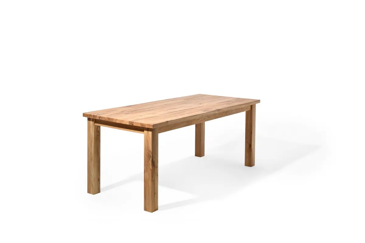 Rektangulært Sam spisebord - solid børstet eik, oljet (200x90)