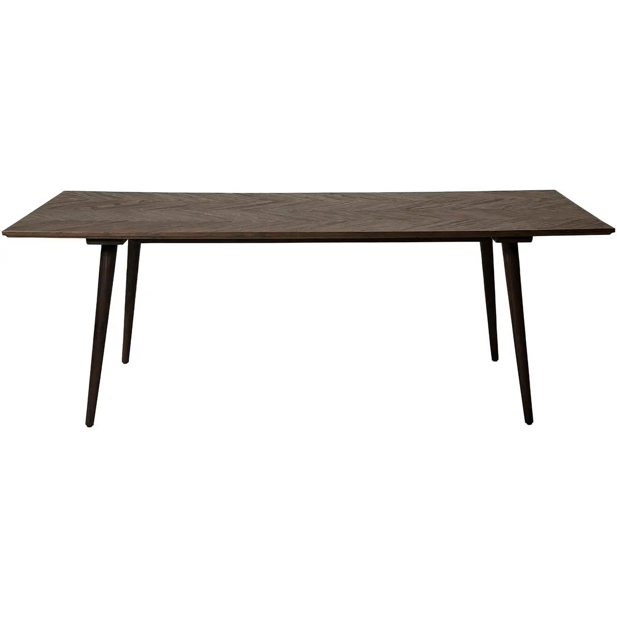DAN-FORM Bone spisebord - brunt resirkulert almetre og tre (220x100)