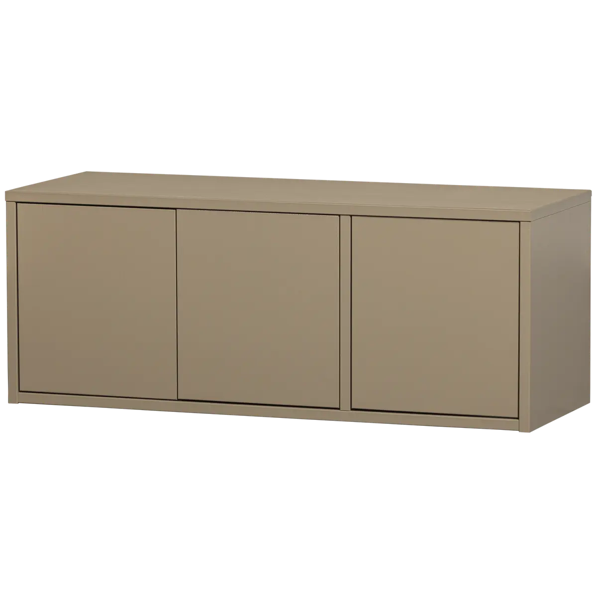 WOOOD Turner TV-bord, med 3 dører og 2 hyller - brun furu (120x44)