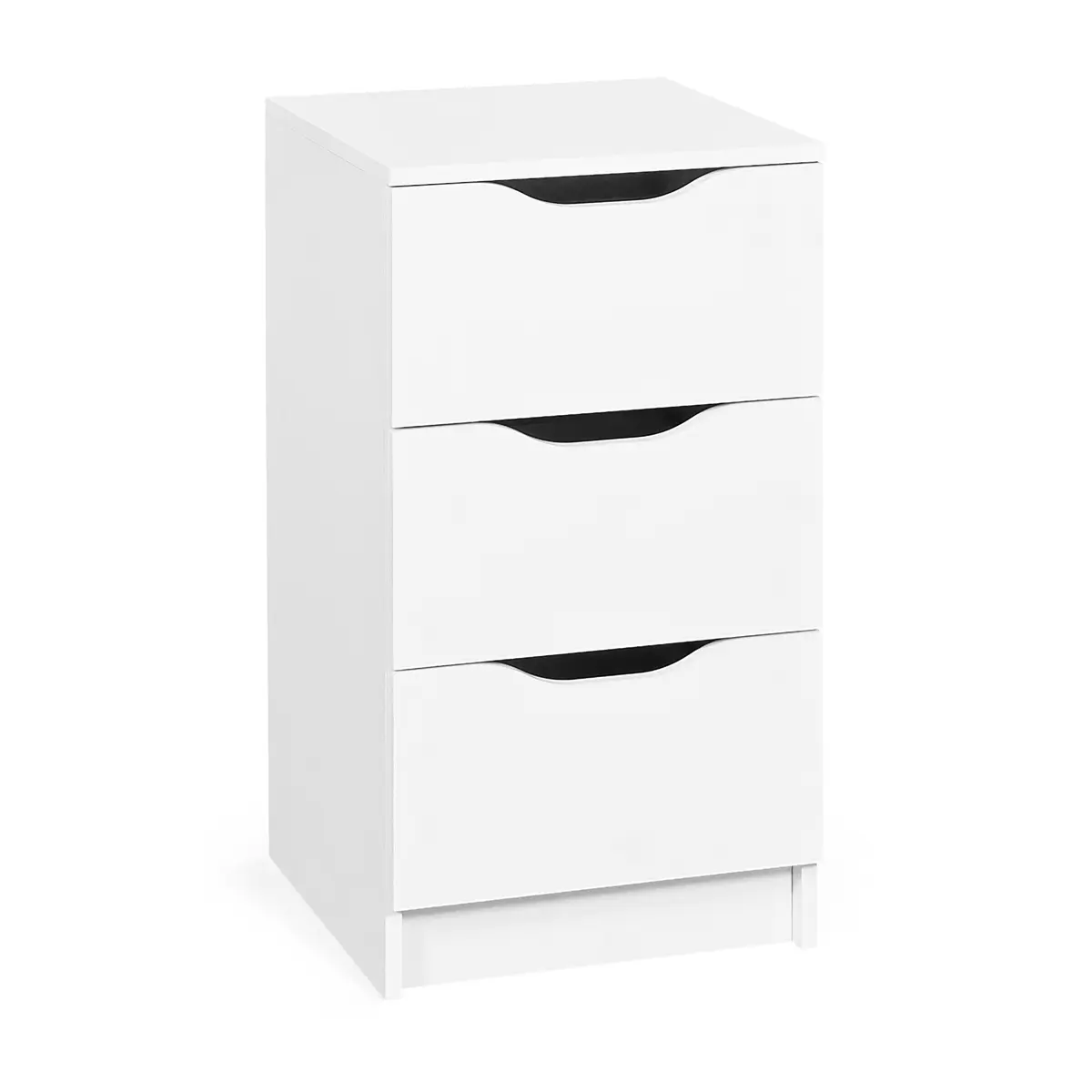 NORDIC LIVING COLLECTION Westphalen kommode, med 3 skuffer - hvit melamin