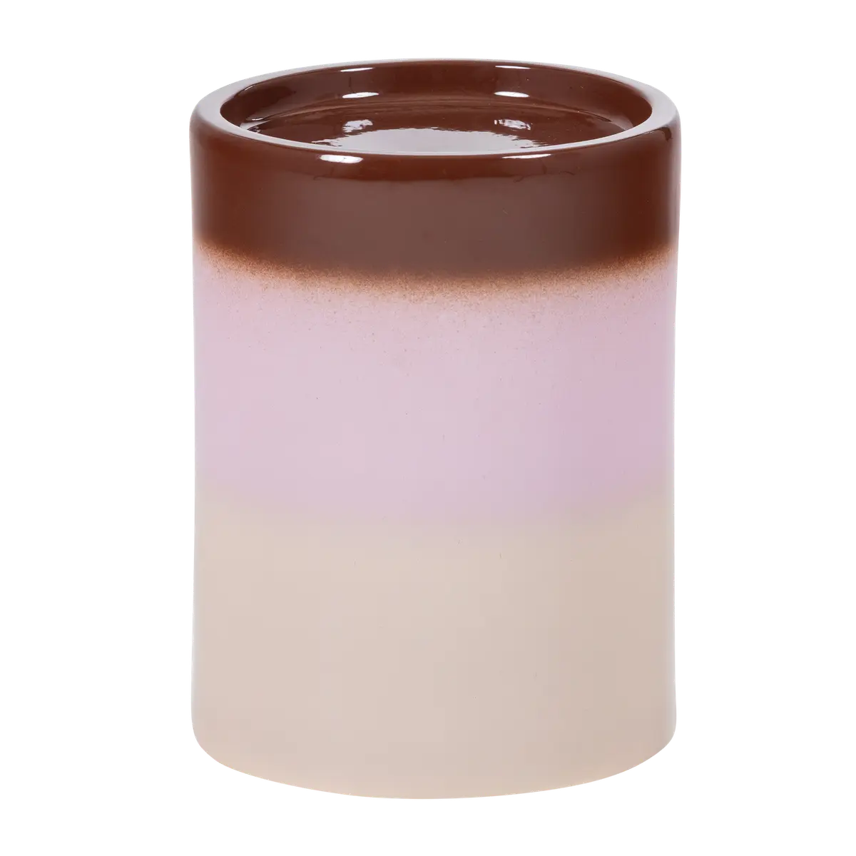 WOOOD Ollo sidebord, rundt - rosa/brun keramikk (Ø35x44)