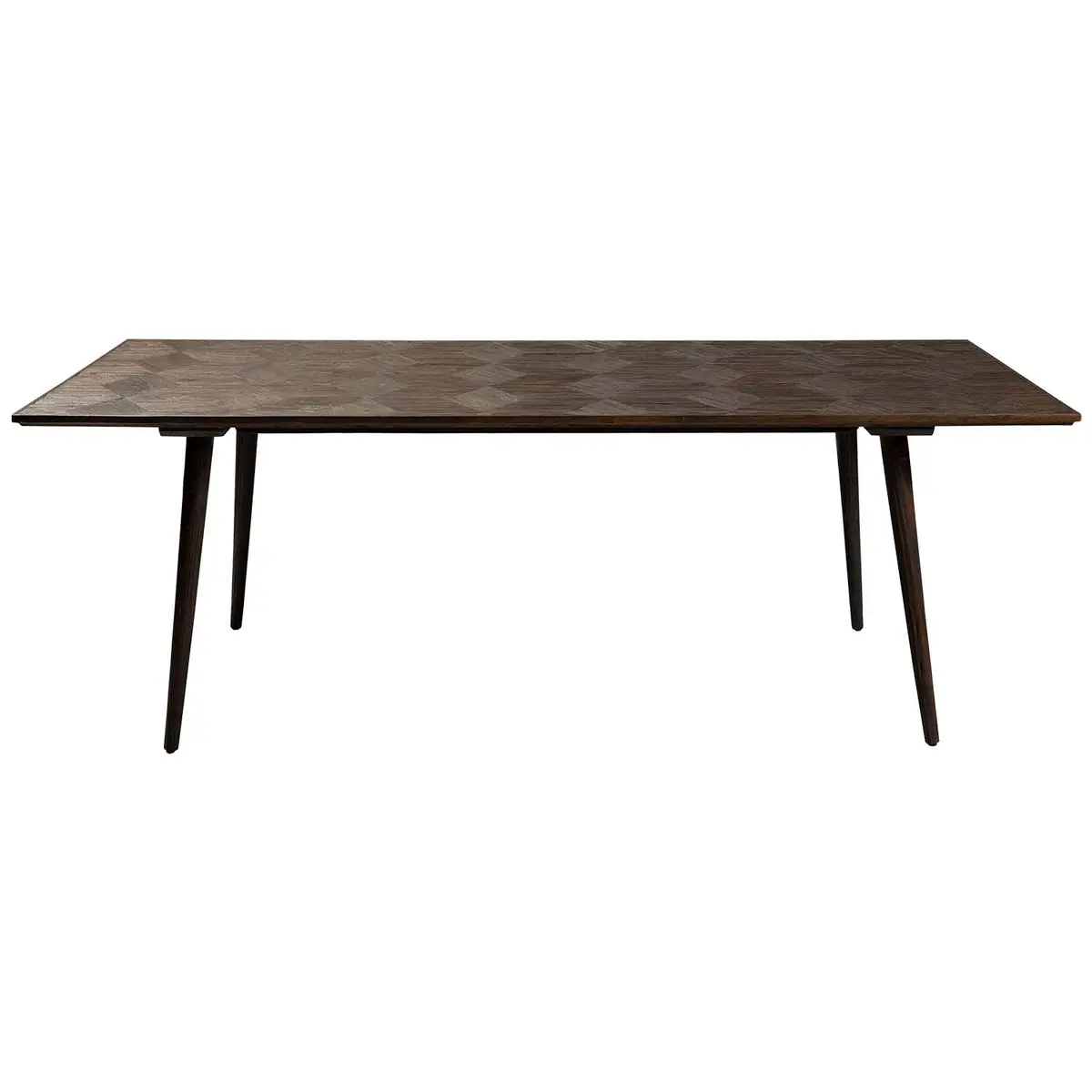DAN-FORM rektangulært Diamond spisebord - brun alm resirkulert tre (220x100)