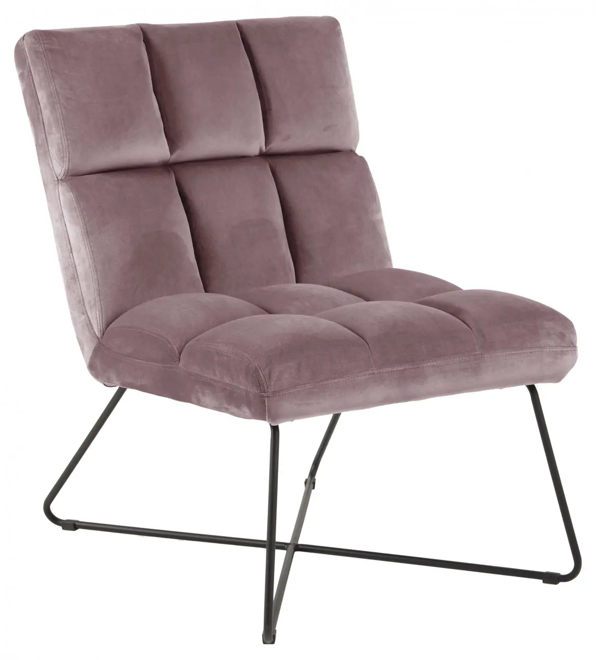 Alba lenestol , velour rosa.