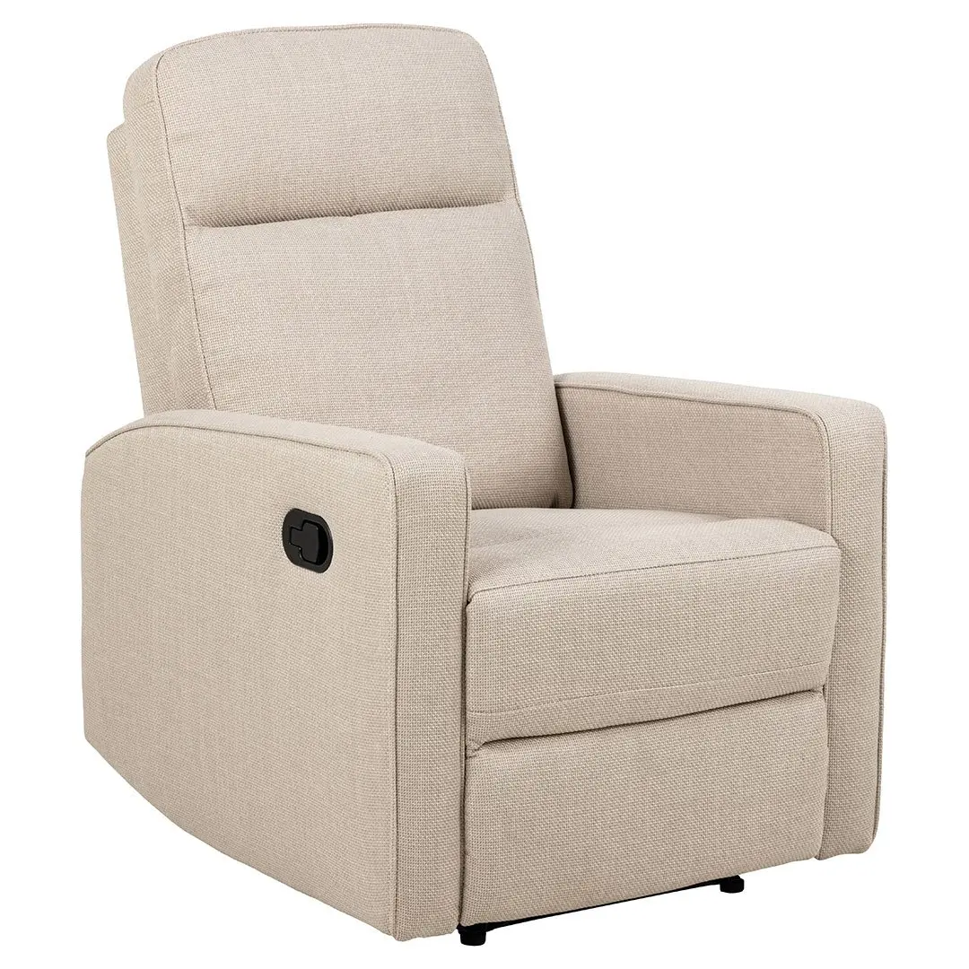 Asila lenestol recliner med fotstøtte beige.