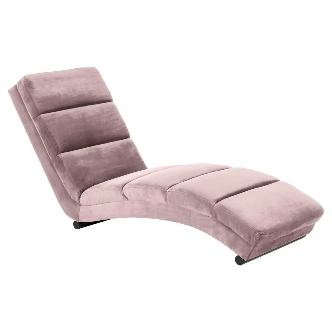 Slinky sjeselong velour rosa.