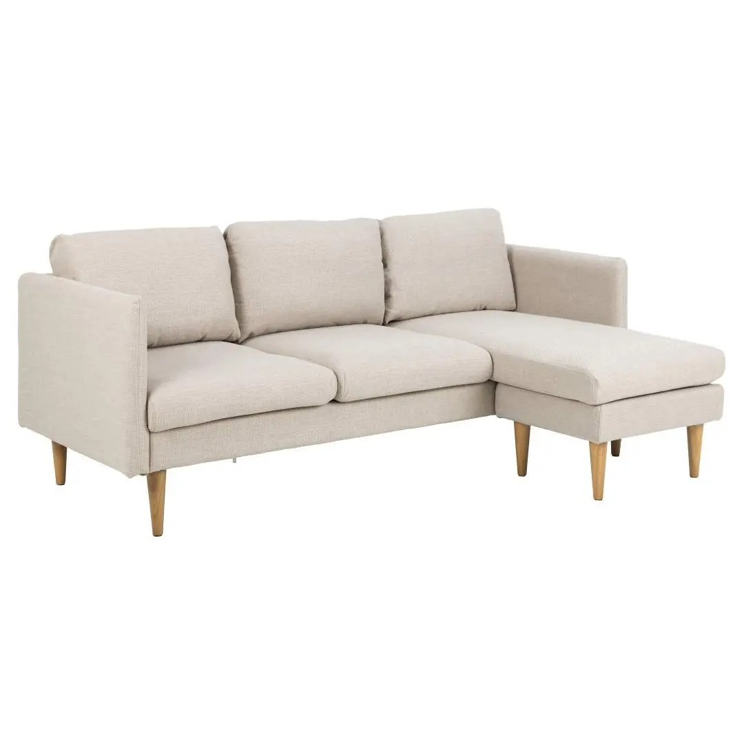 Milly sjeselongsofa høyre eller venstrevent beige.
