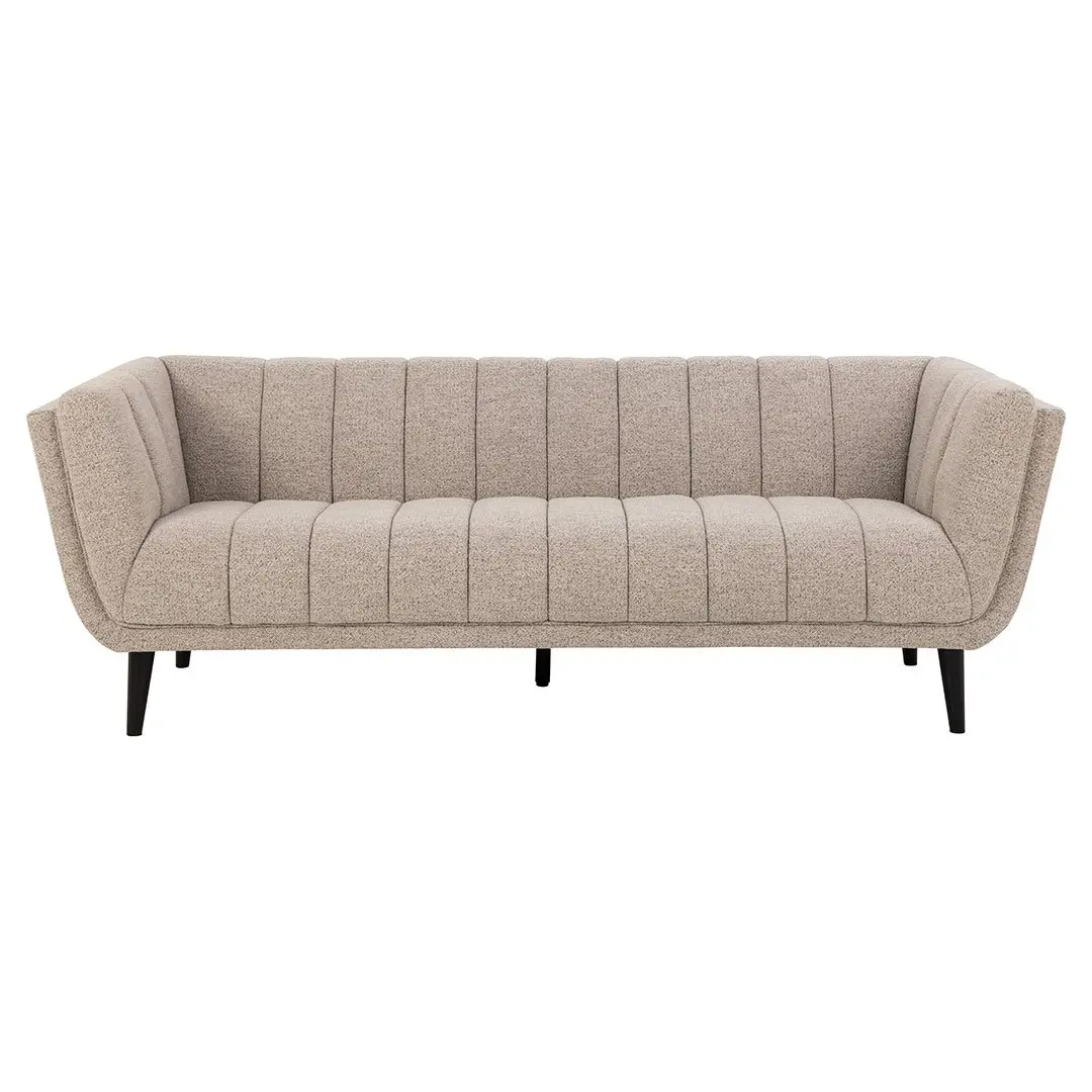 Tampa sofa 3 seter bouclé beige.
