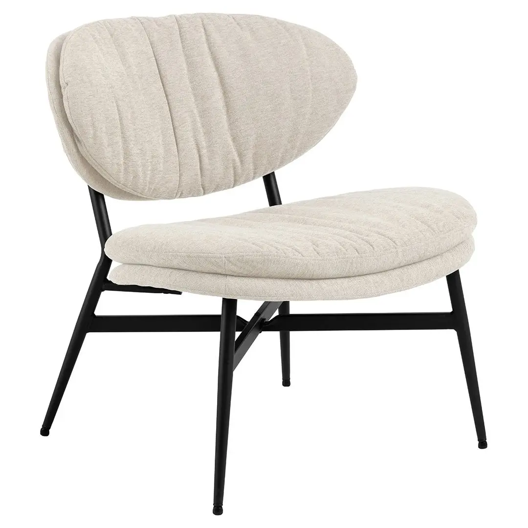 Burma lenestol loungestol stoff beige.