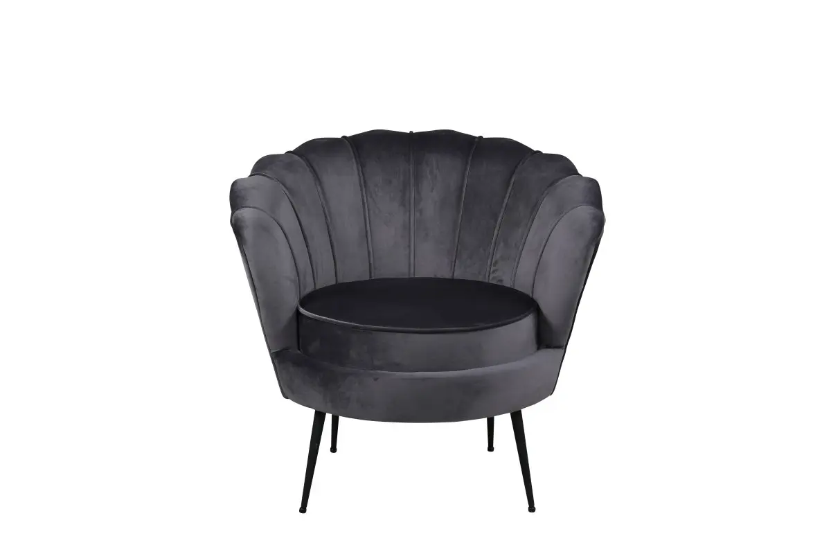 Nice lenestol velour grå.