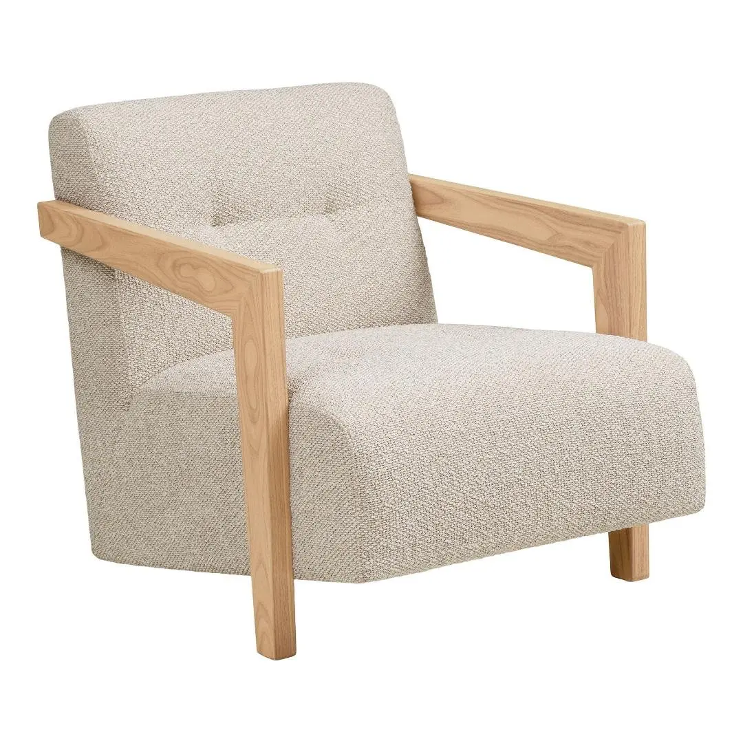 Clara lenestol eik, beige.