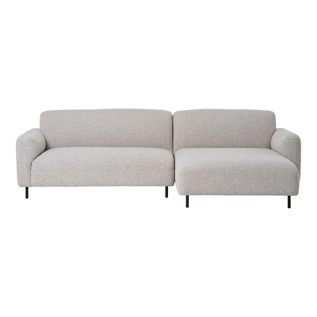 Salvador sofa høyrevendt lysegrå.
