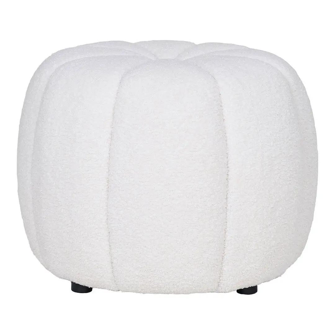 Paisley puff Ø48 cm offwhite.