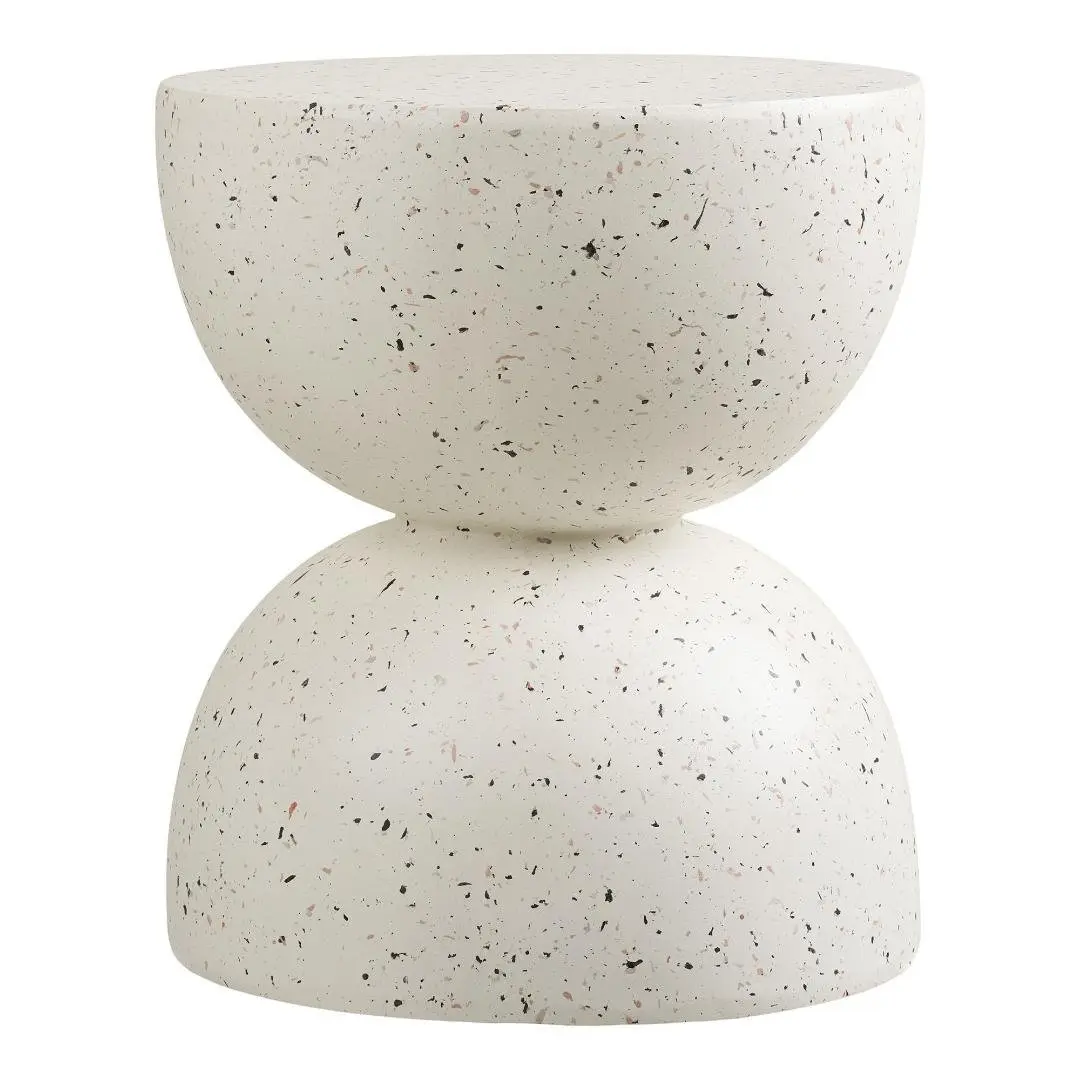 Nika hage sofabord Ø40cm Off White.