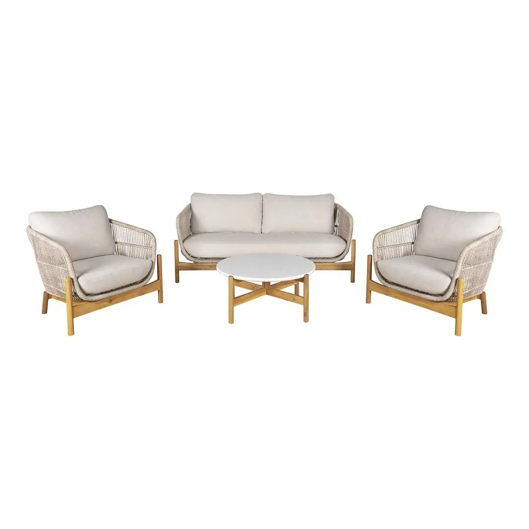 Terracina salongsett inkl. pute utendørs brun,beige.