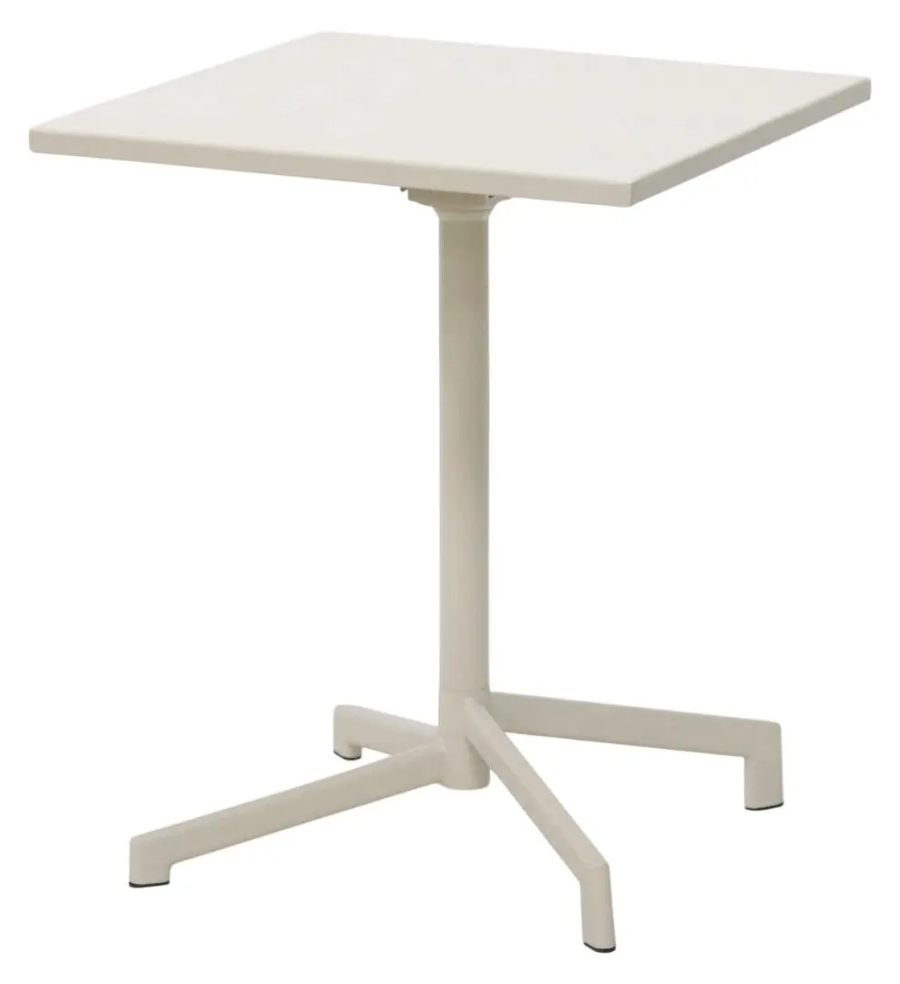 Adam hage kafébord 60x60 cm sammenleggbart sandfarget.