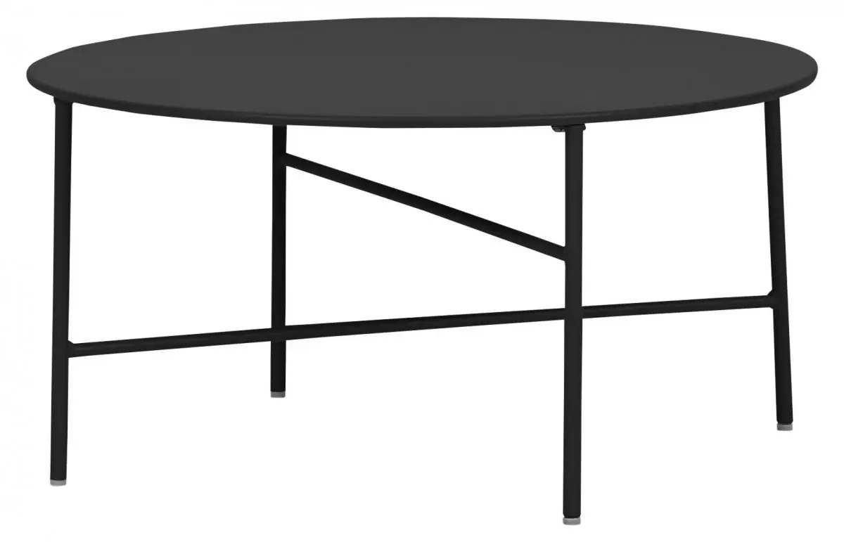 Penny hagebord Ø 70 cm. H 35 cm, svart.