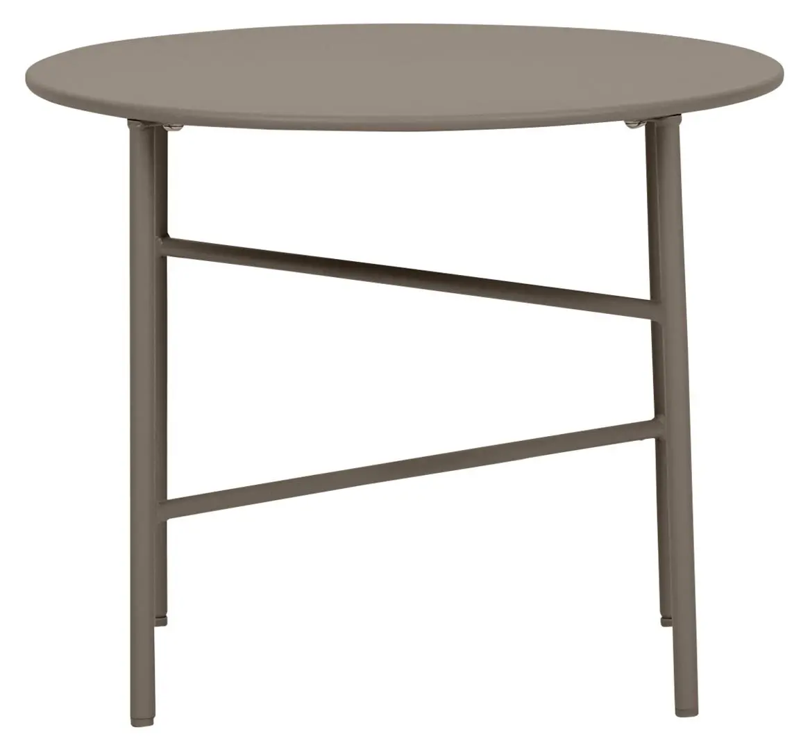 Pesetos hagebord sidebord Ø50cm H40cm valnøtt dekor.