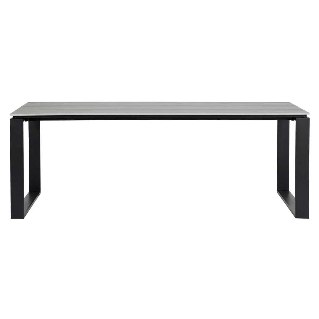 Martinus hagebord 100x210cm svart,grå.