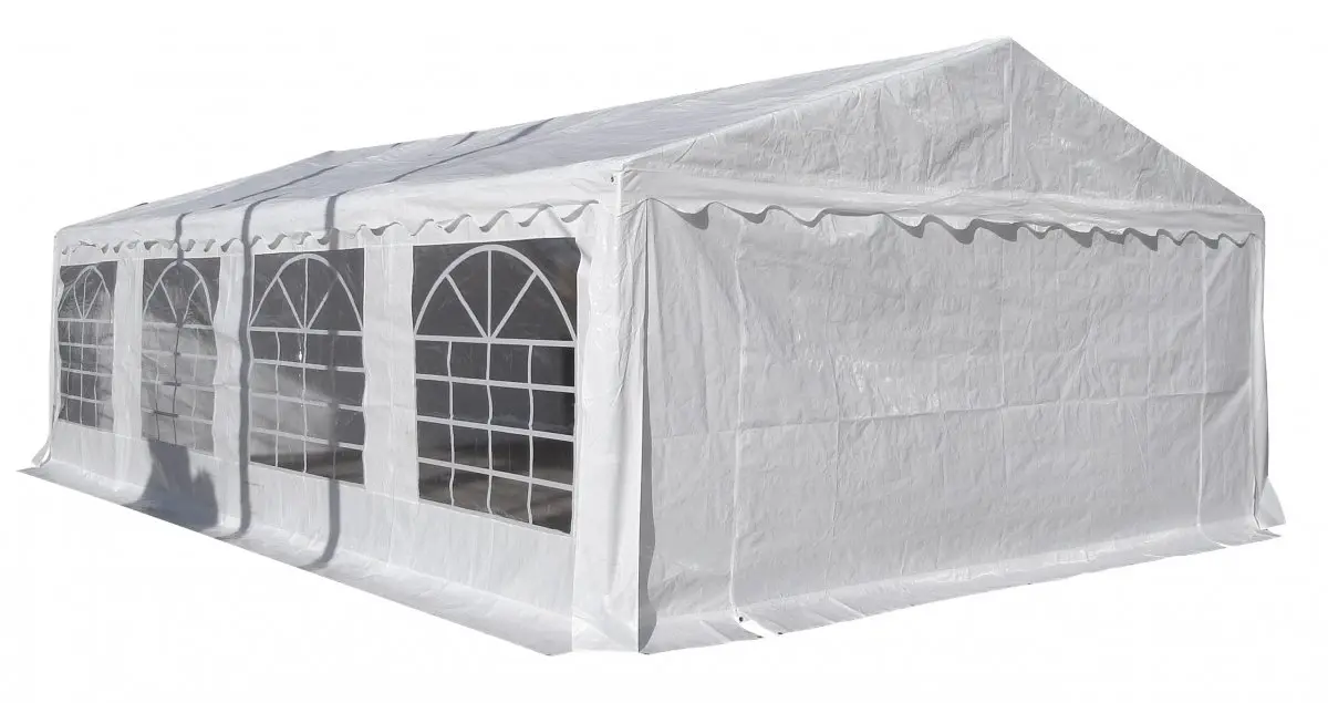 Ruse pavilion, partytelt 5 x 8 M, hvit.