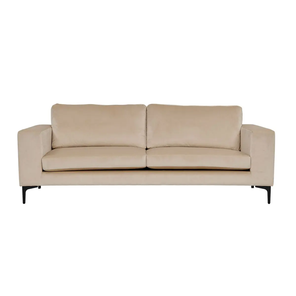 Bolero sofa 3 seter velour beige.