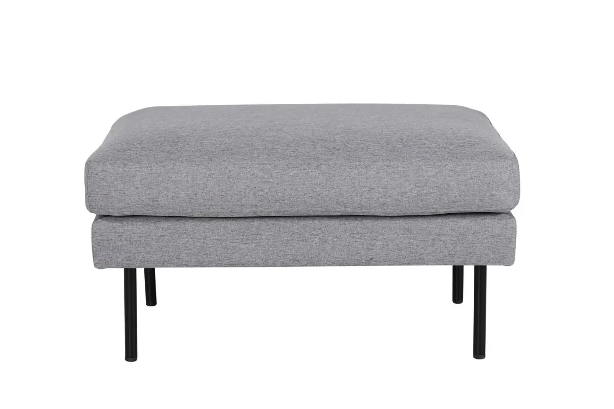 Zoom puff, fotskammel svart, grå.