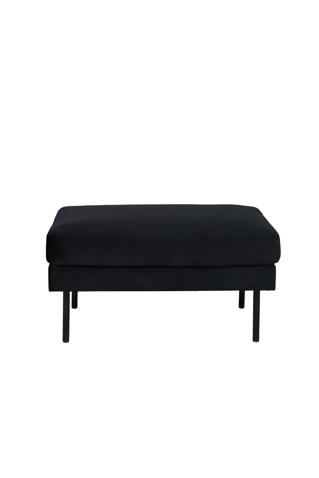 Zoom puff velour svart.