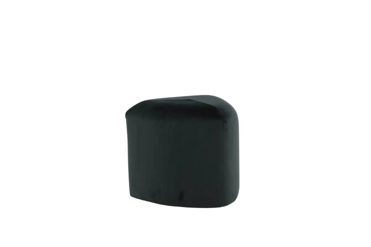 Peg puff, fotskammel Ø46cm velour svart.