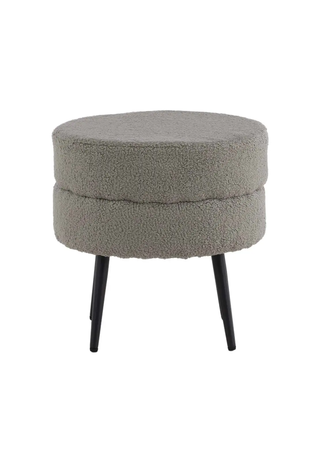 Pot puff Ø40cm grå.