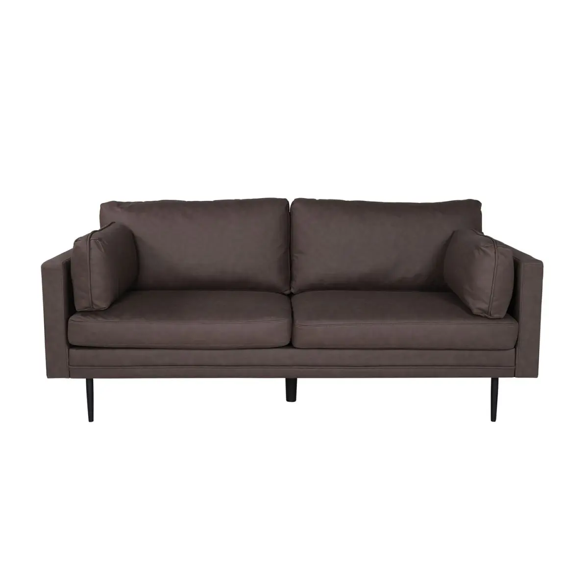 Boom sofa 3 seter PU kunstskinn brun.
