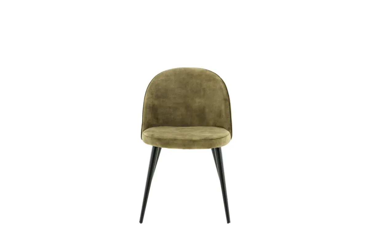 Velvet spisestuestoler velour grønn, svart.
